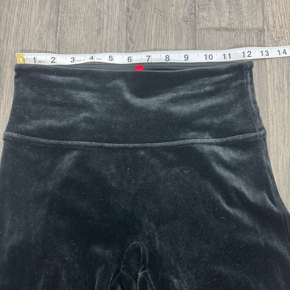 SPANX Black Velvet Tummy Control High Waisted Tights Leggings Size Small EUC - Picture 12 of 15